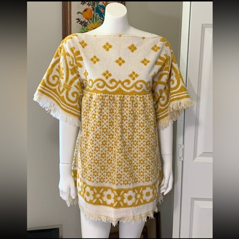Vintage Towel Dress, TerryCloth XS/S